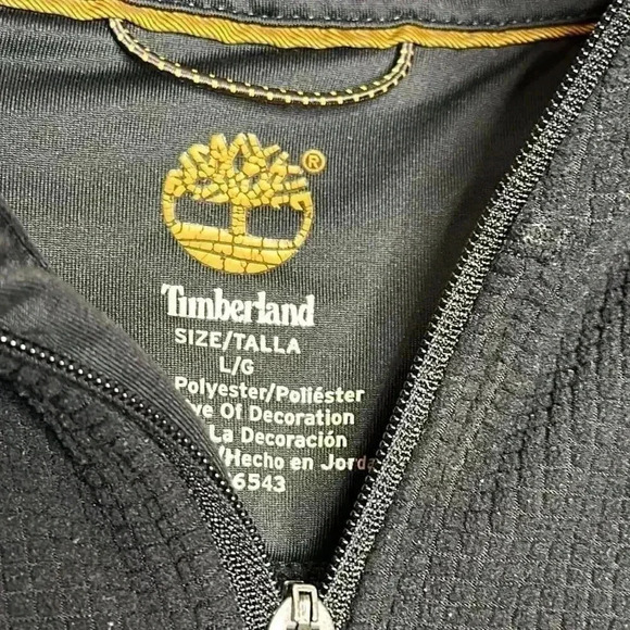 Timberland Black Half Zip Pull Over - Picture 4 of 7